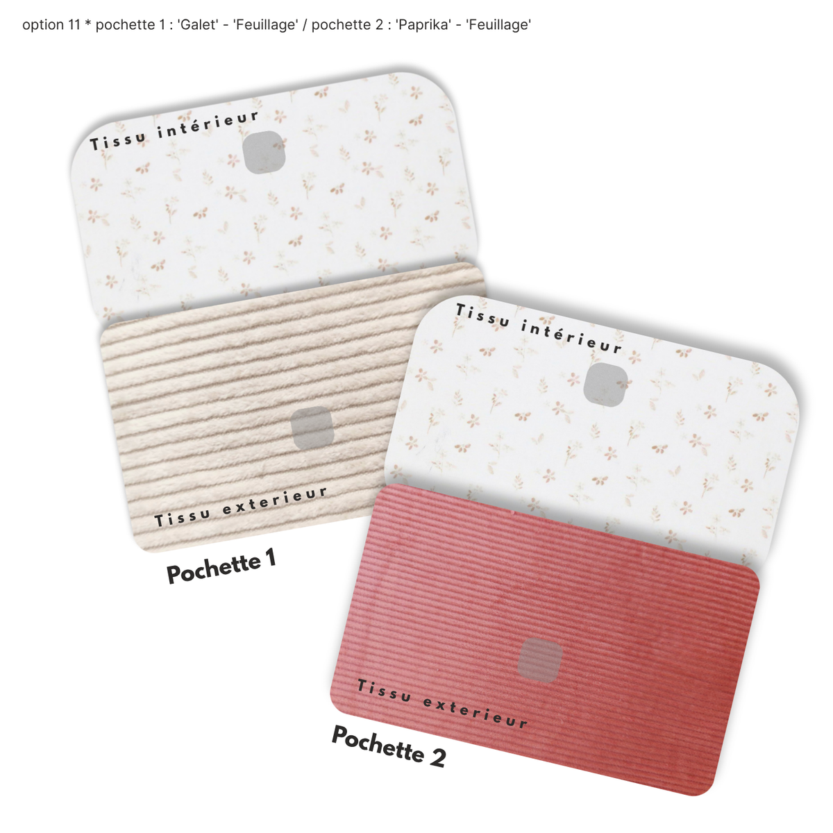 Duo de Pochettes à Trésors — Kit couture main