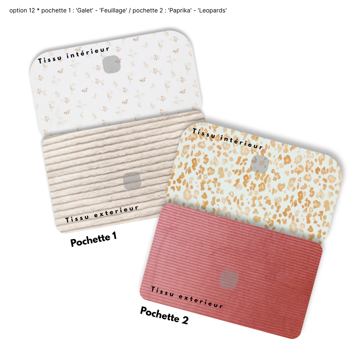 Duo de Pochettes à Trésors — Kit couture main