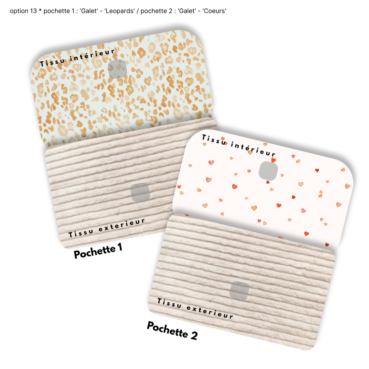 Duo de Pochettes à Trésors — Kit couture main