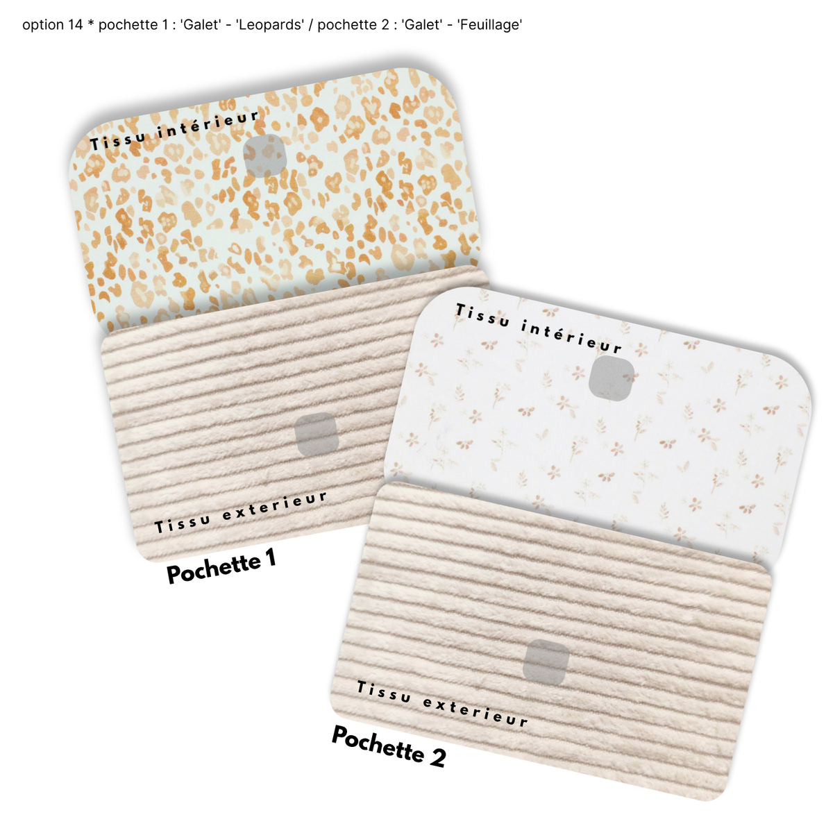 Duo de Pochettes à Trésors — Kit couture main