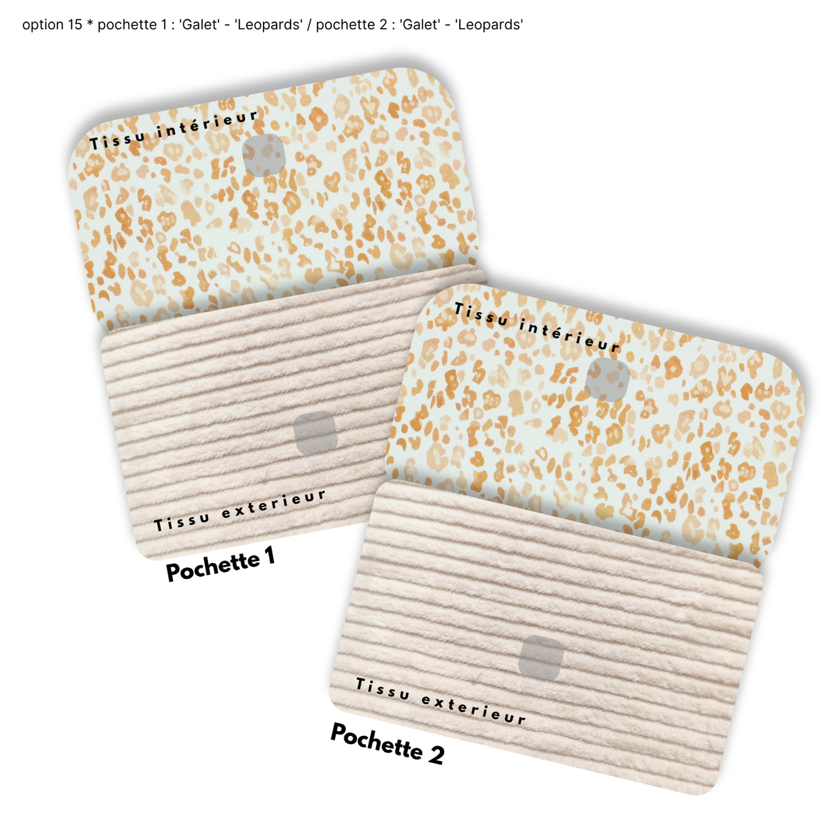 Duo de Pochettes à Trésors — Kit couture main