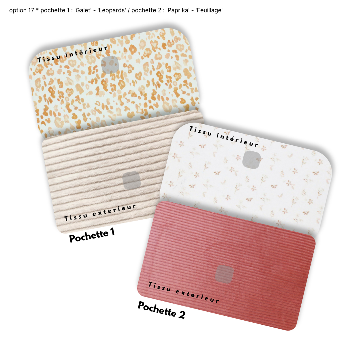 Duo de Pochettes à Trésors — Kit couture main