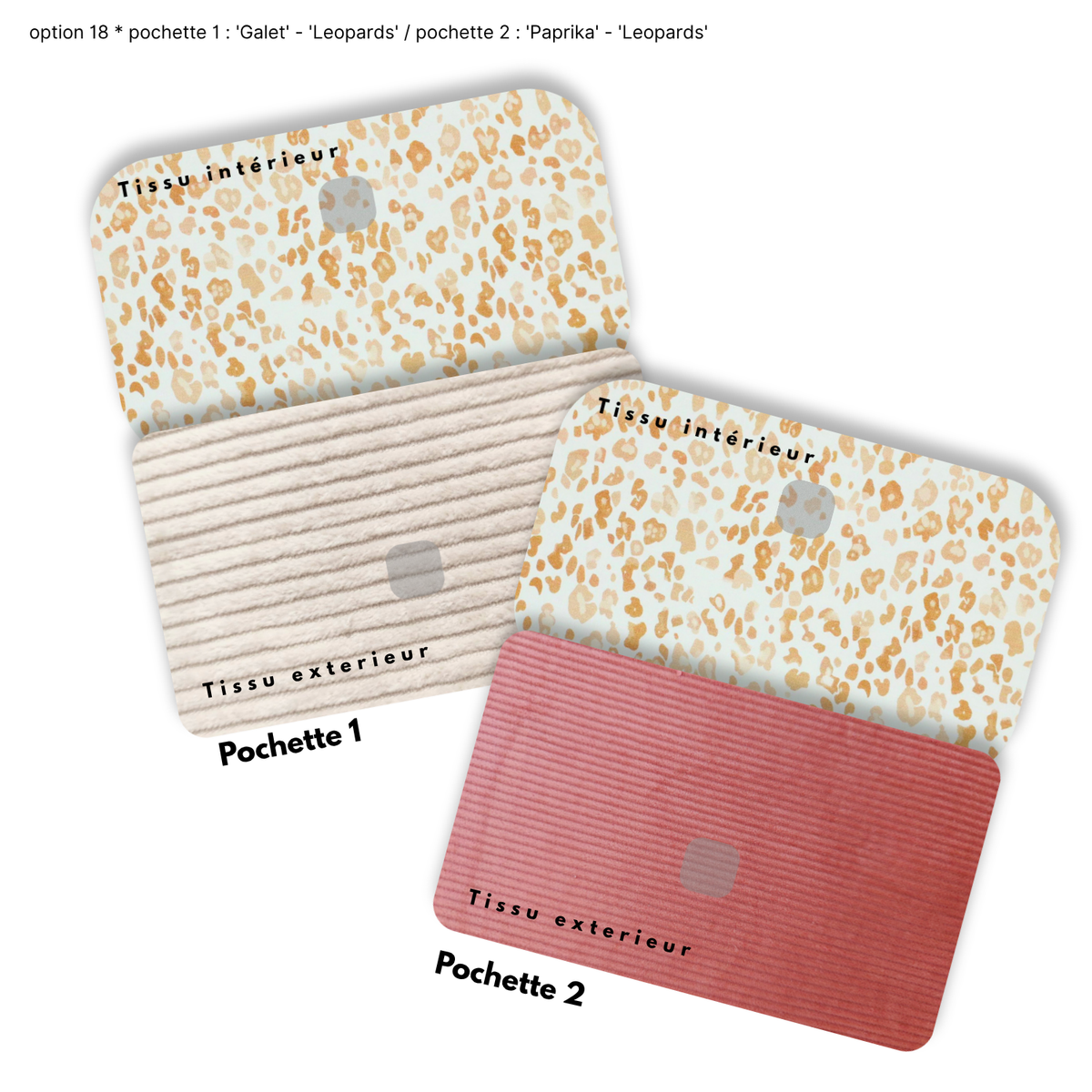 Duo de Pochettes à Trésors — Kit couture main