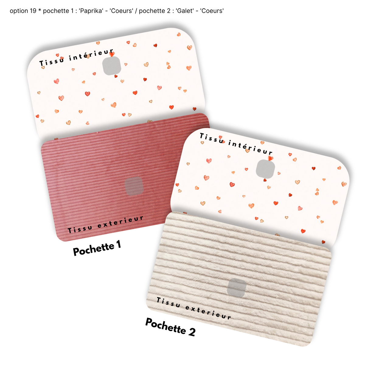 Duo de Pochettes à Trésors — Kit couture main