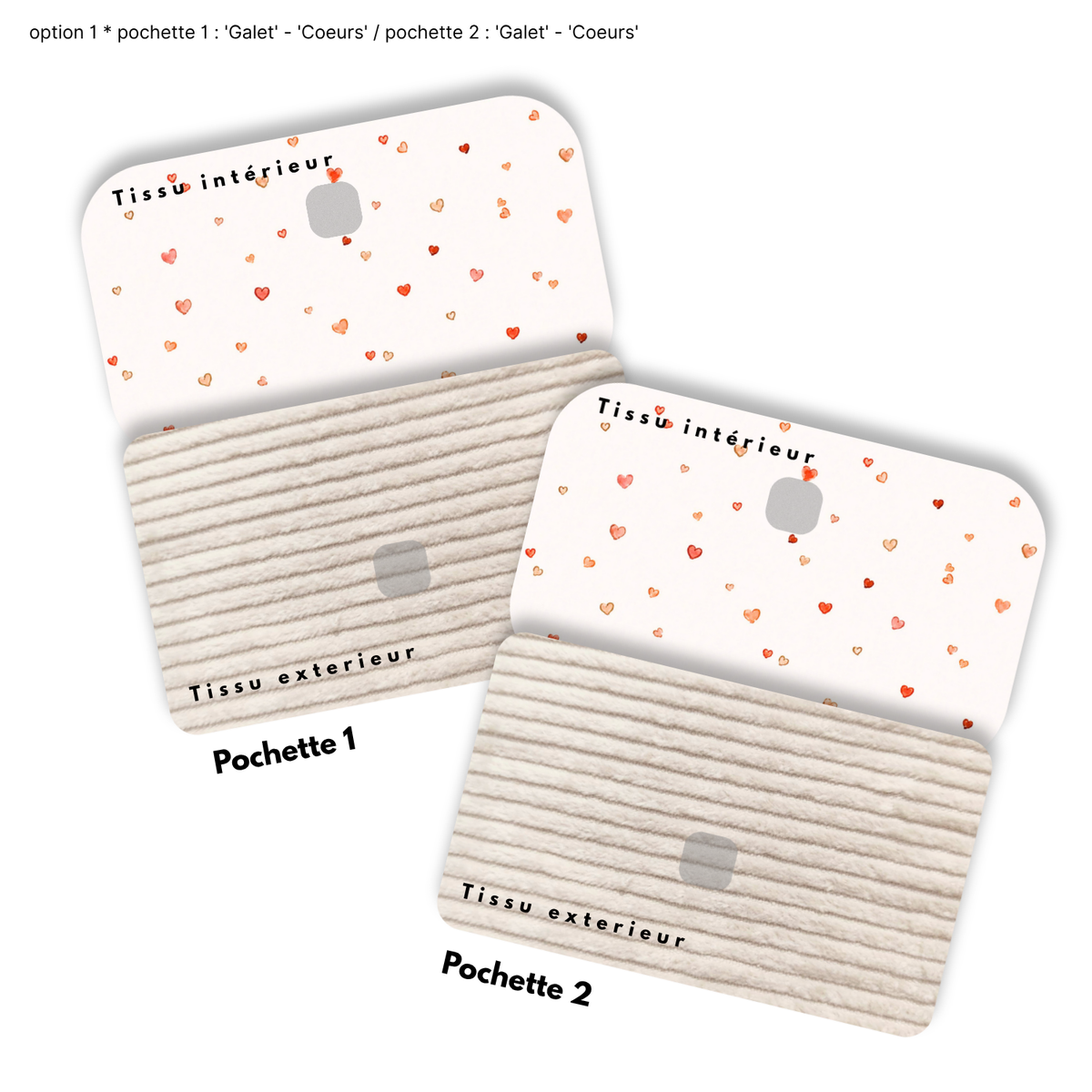 Duo de Pochettes à Trésors — Kit couture main
