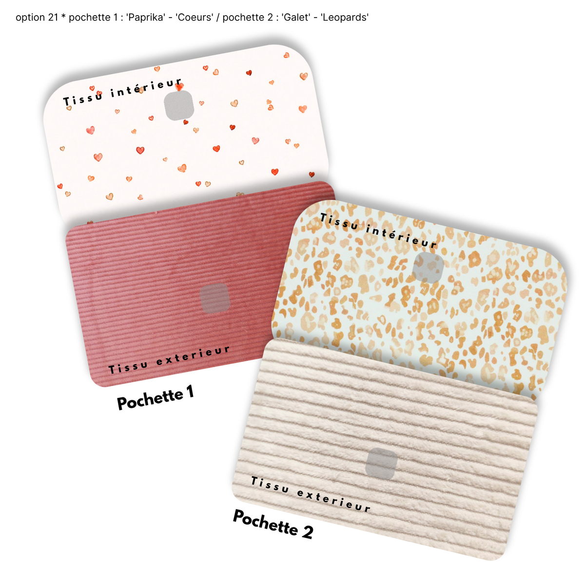 Duo de Pochettes à Trésors — Kit couture main