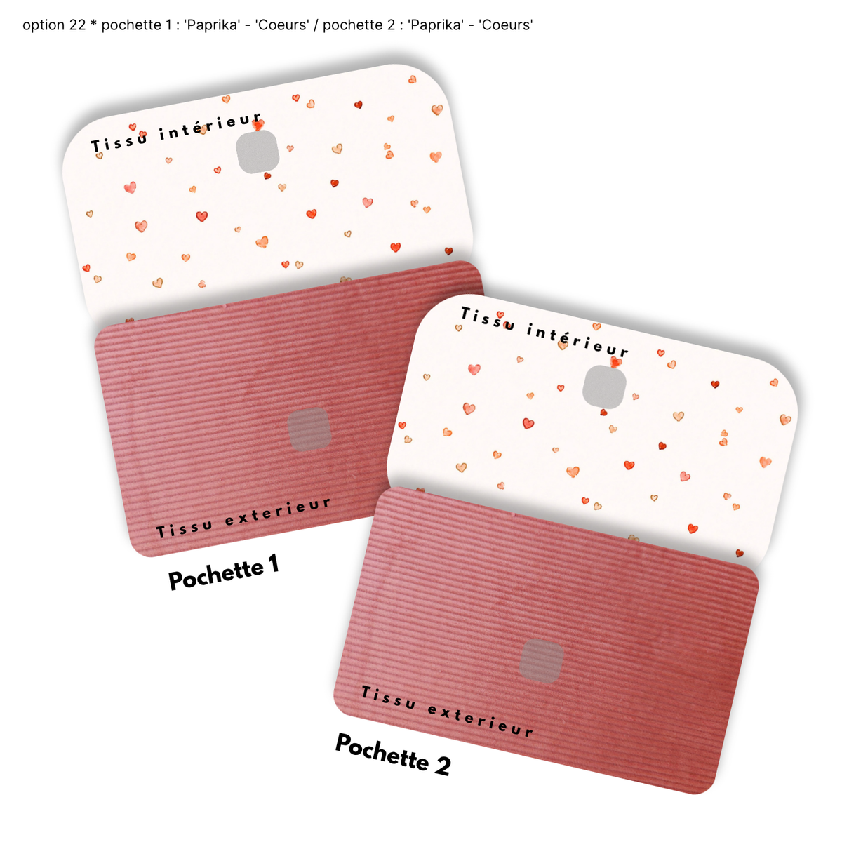 Duo de Pochettes à Trésors — Kit couture main