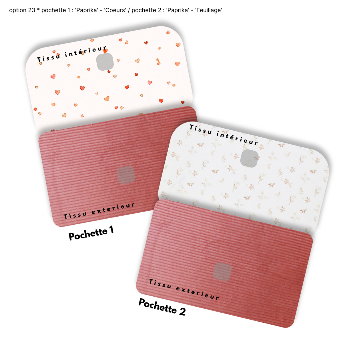 Duo de Pochettes à Trésors — Kit couture main