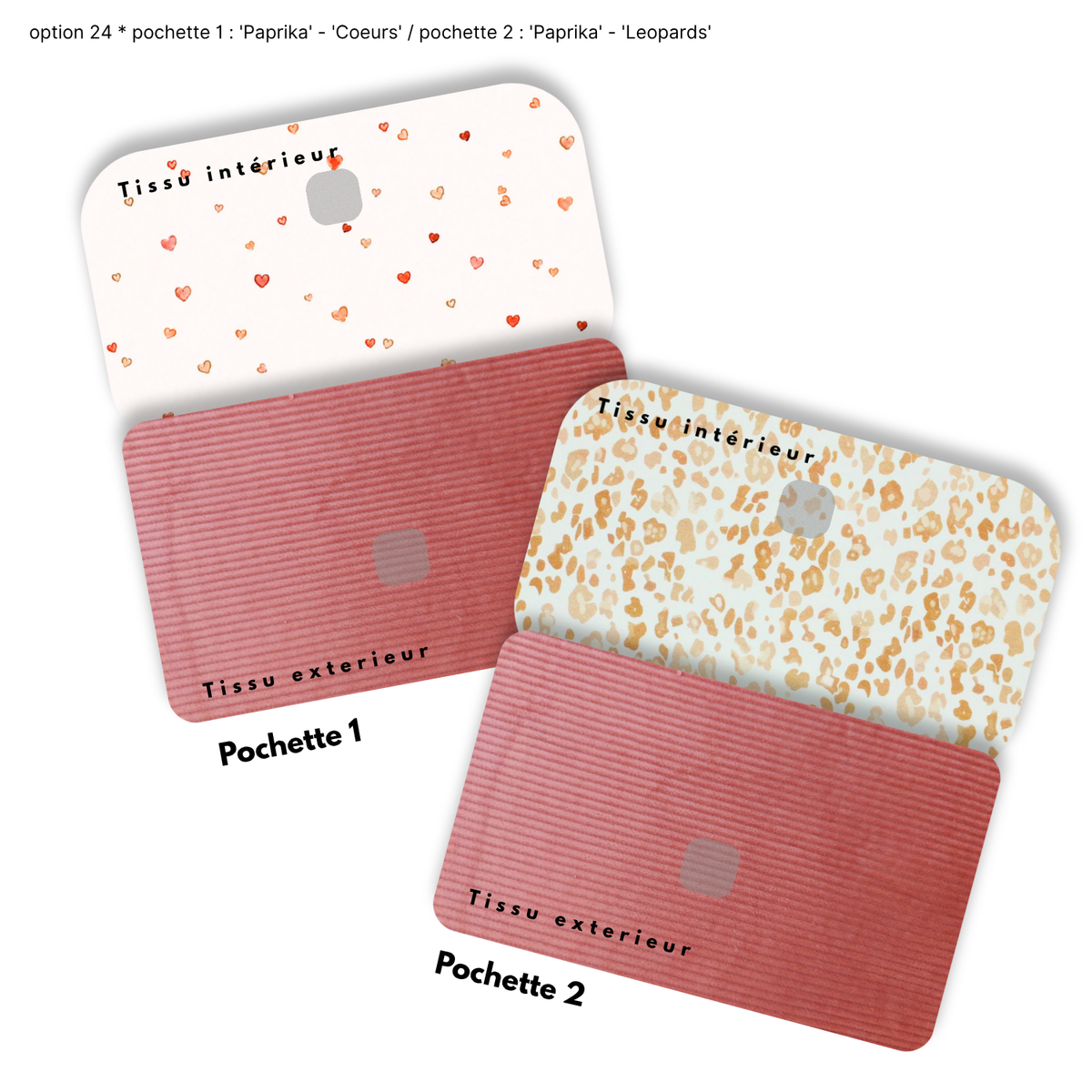 Duo de Pochettes à Trésors — Kit couture main