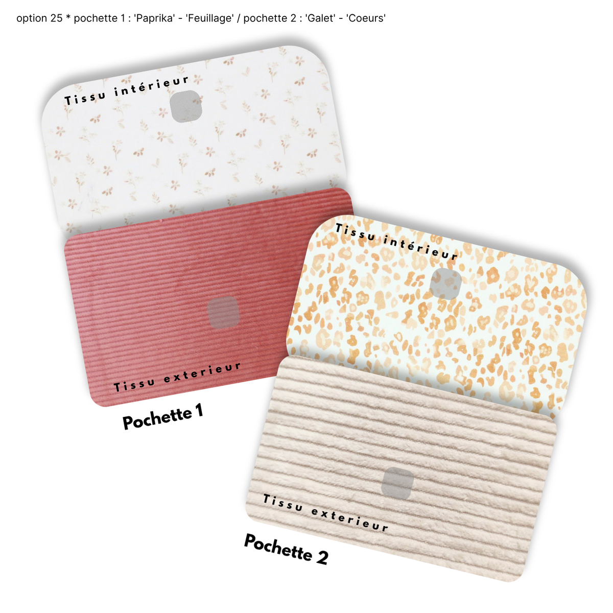 Duo de Pochettes à Trésors — Kit couture main