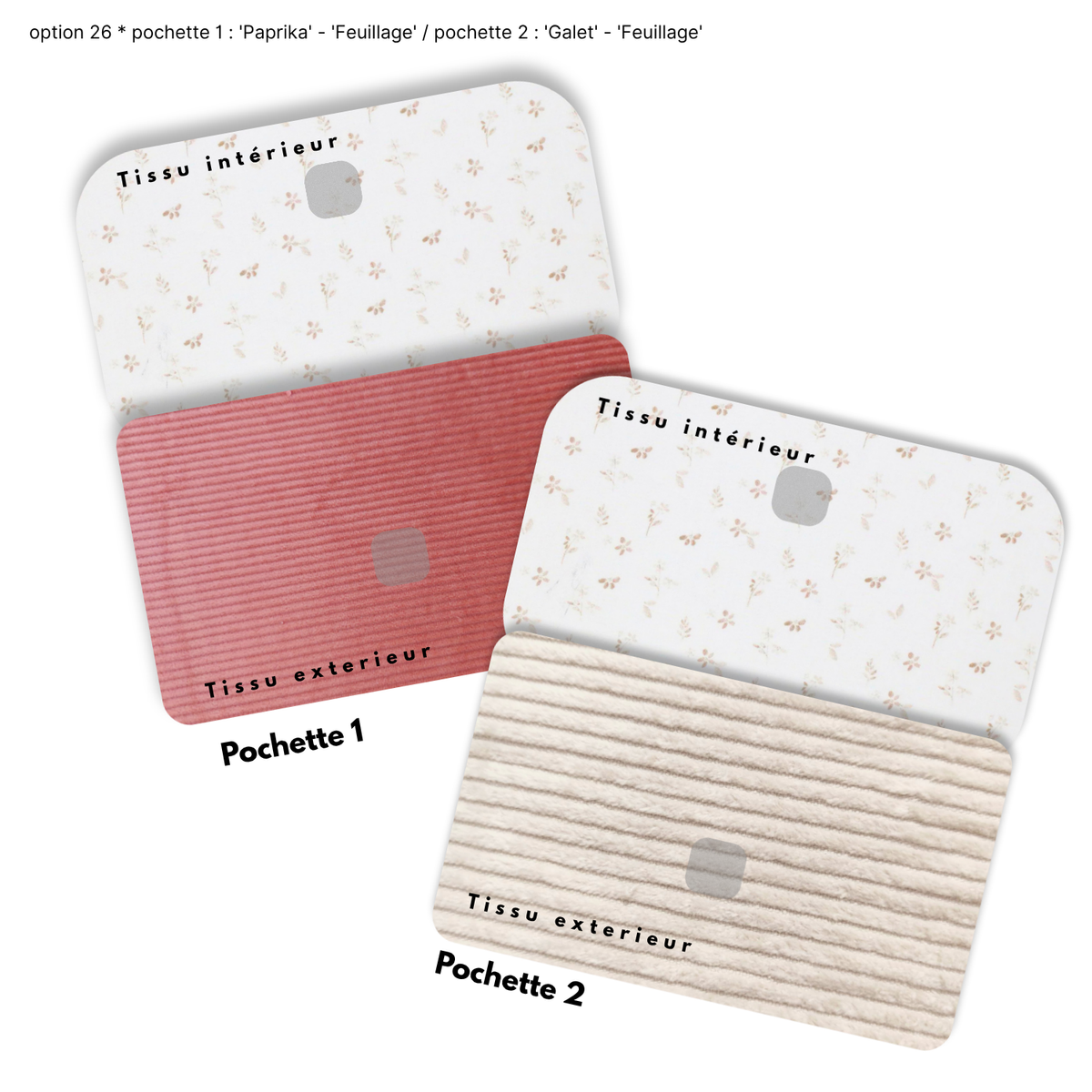 Duo de Pochettes à Trésors — Kit couture main