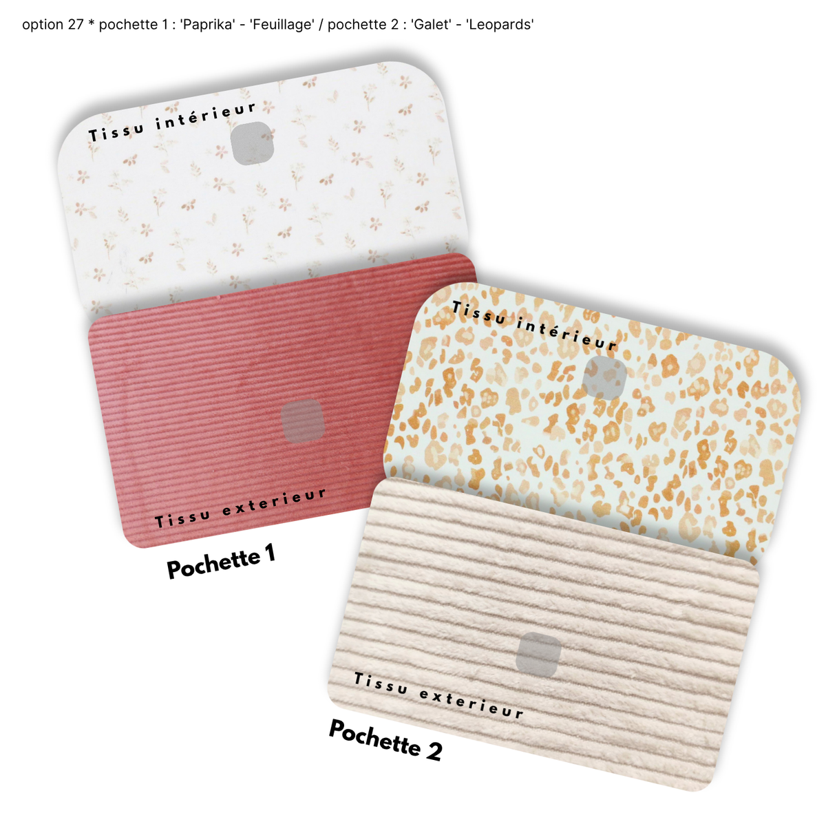 Duo de Pochettes à Trésors — Kit couture main