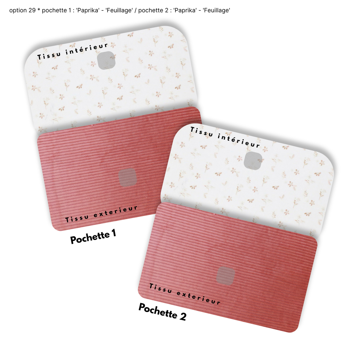 Duo de Pochettes à Trésors — Kit couture main