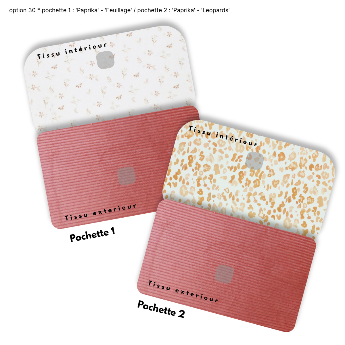 Duo de Pochettes à Trésors — Kit couture main