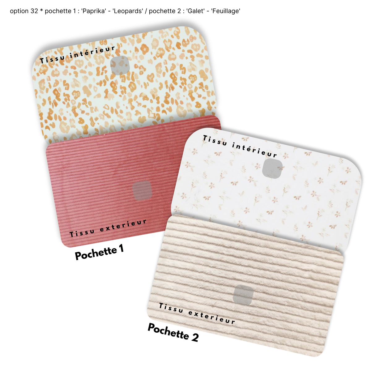 Duo de Pochettes à Trésors — Kit couture main