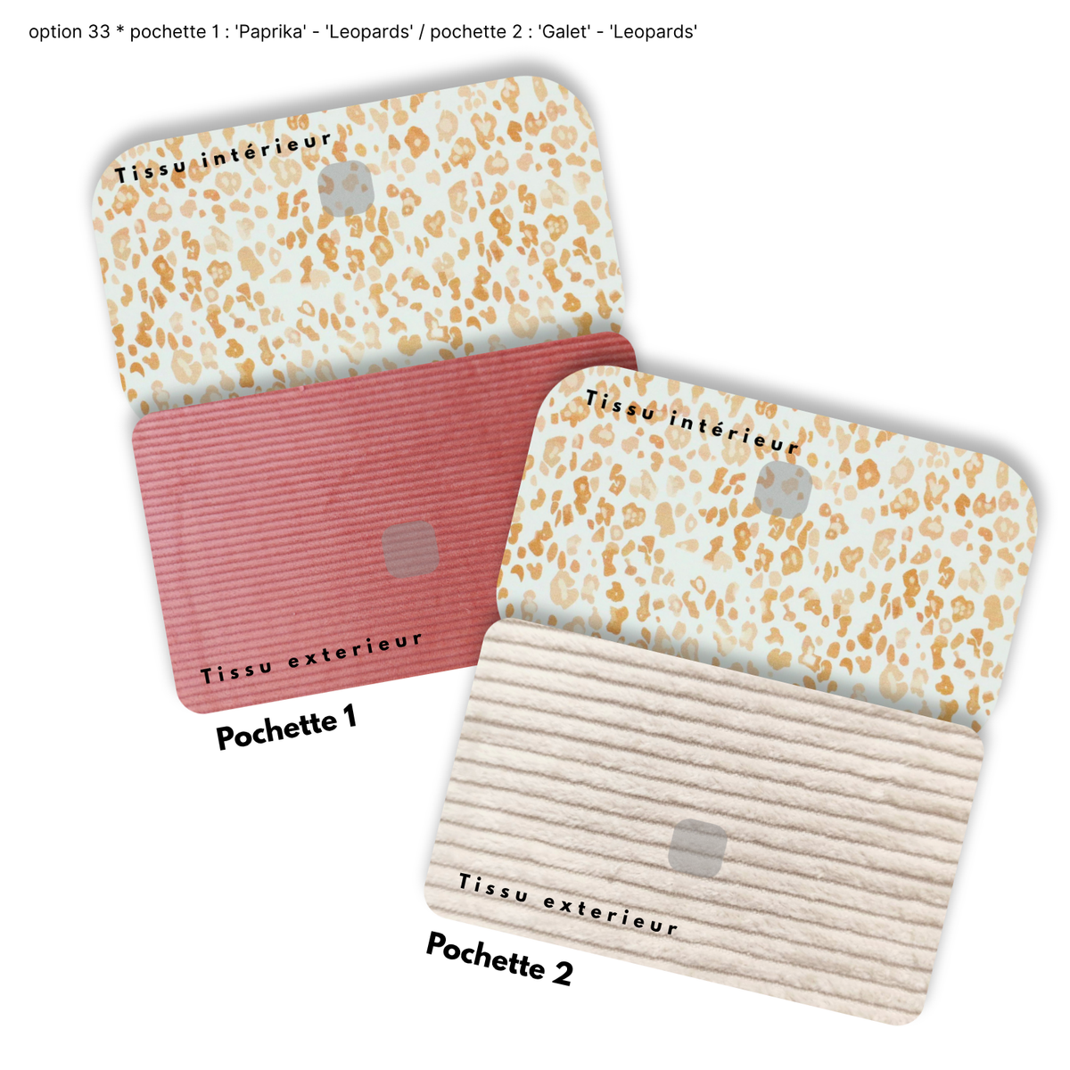 Duo de Pochettes à Trésors — Kit couture main