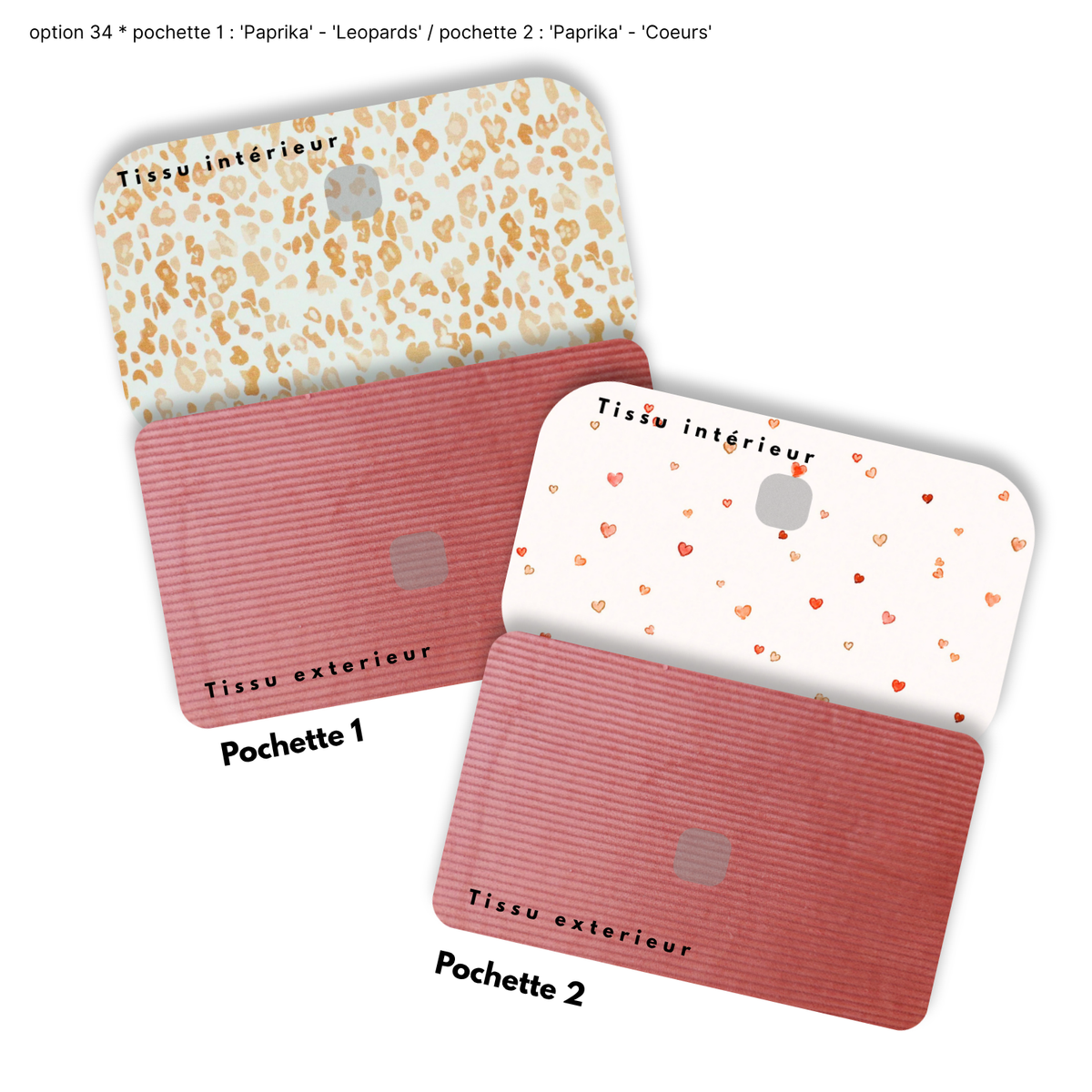 Duo de Pochettes à Trésors — Kit couture main