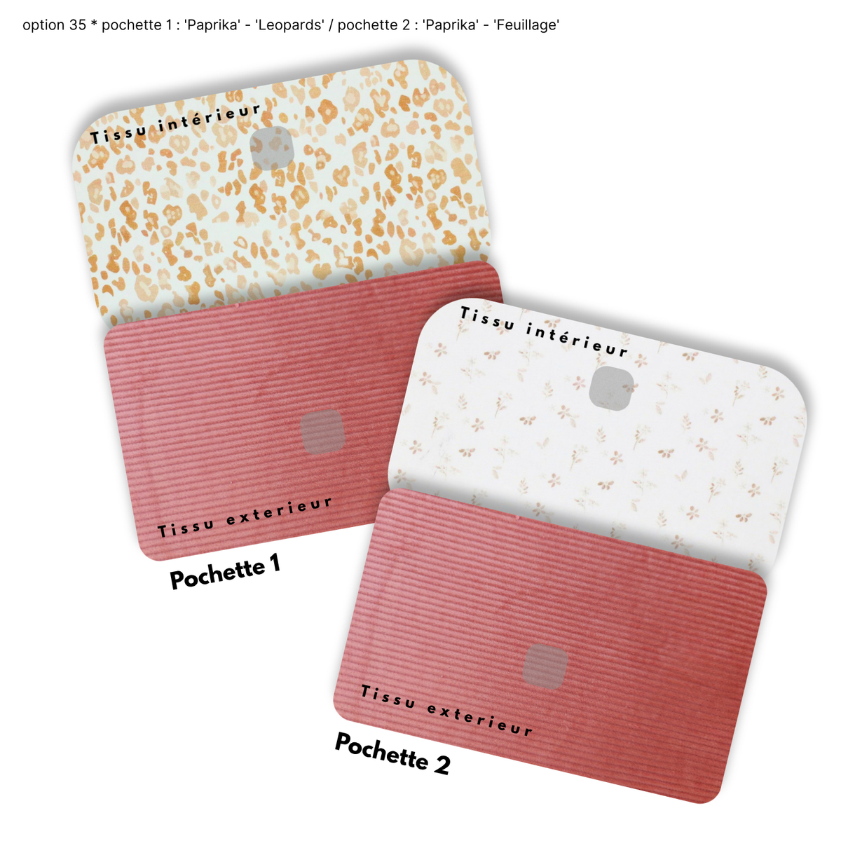 Duo de Pochettes à Trésors — Kit couture main