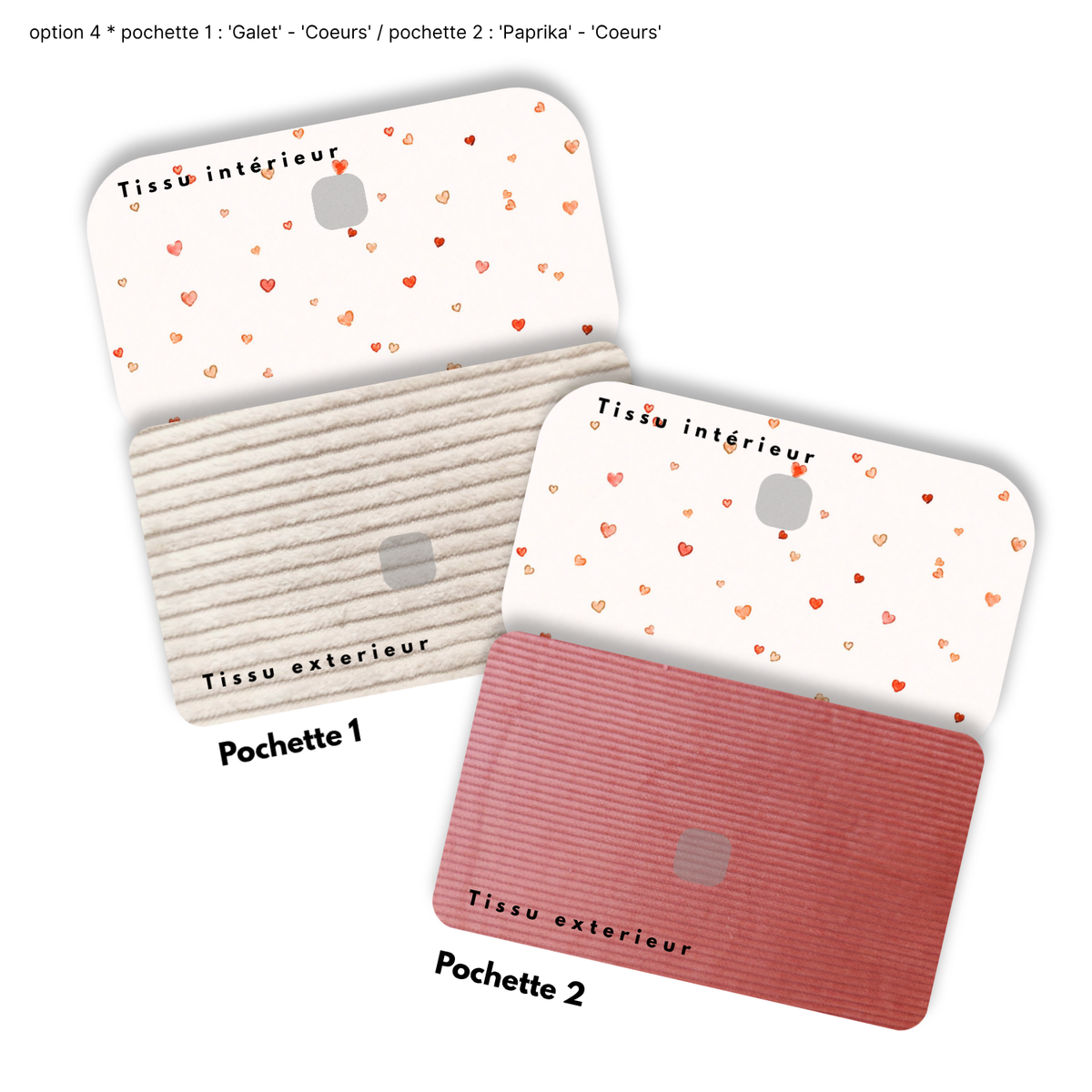 Duo de Pochettes à Trésors — Kit couture main