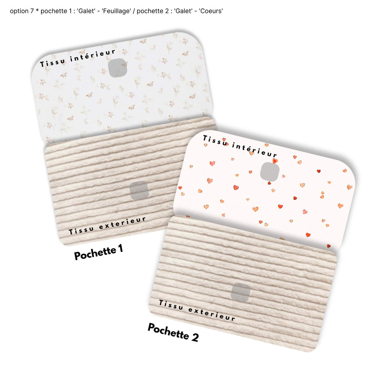 Duo de Pochettes à Trésors — Kit couture main