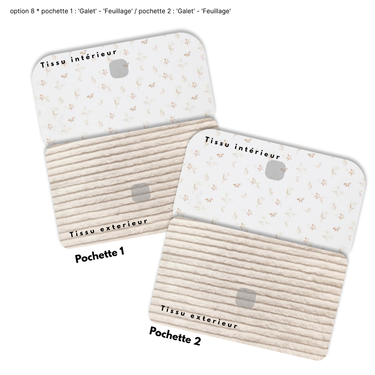 Duo de Pochettes à Trésors — Kit couture main