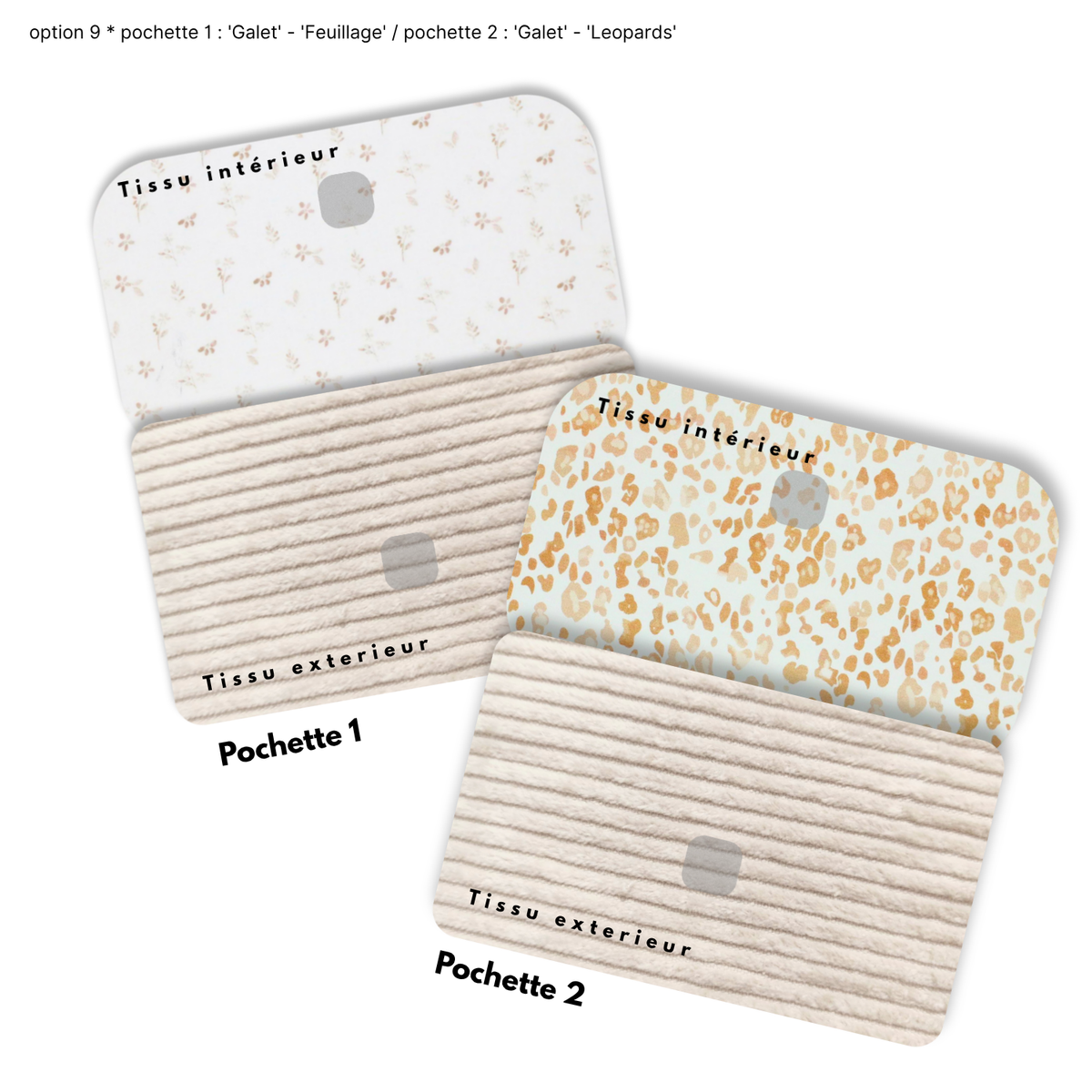 Duo de Pochettes à Trésors — Kit couture main
